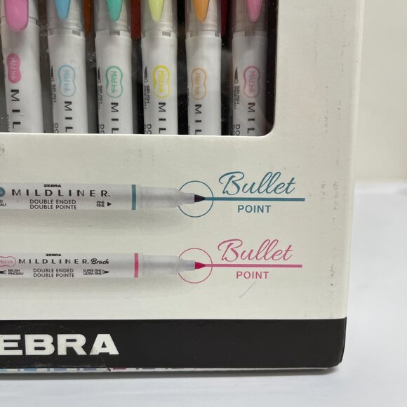 NEW Zebra Mildliner Double-Ended Creative Markers 30-Pack Colorful - Picture 3 of 8